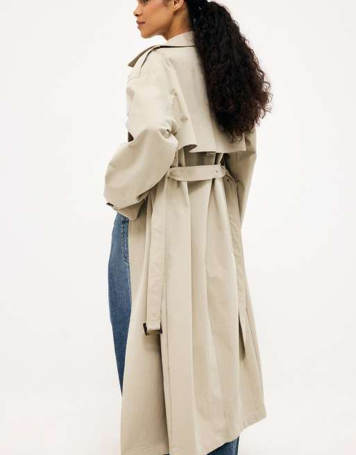 NA-KD trench-coat classique beige, 2 de 5