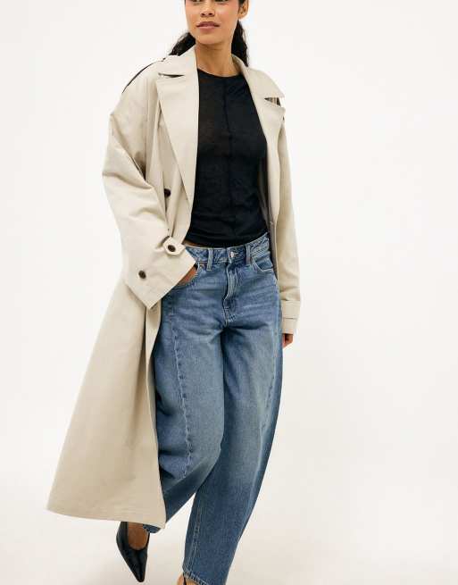 NA-KD trench-coat classique beige, 3 de 5