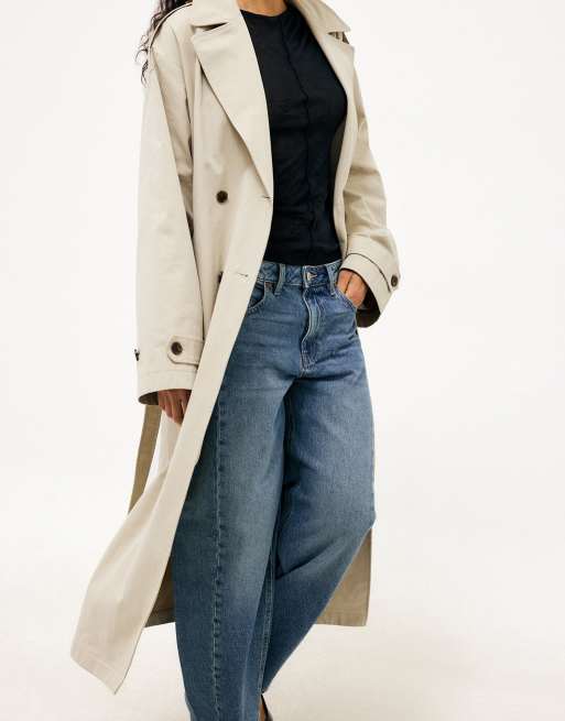 NA-KD trench-coat classique beige, 4 de 5