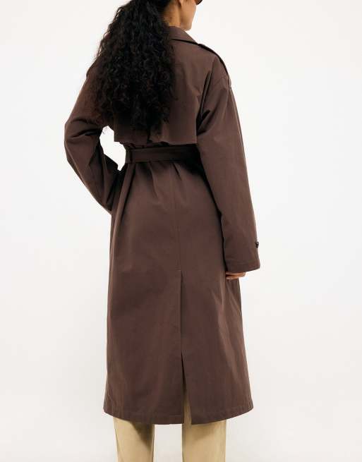 NA-KD trench-coat classique marron, 2 de 5