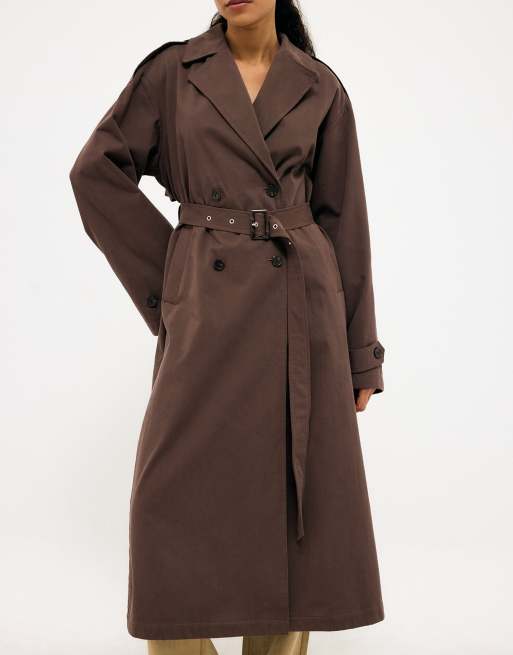 NA-KD trench-coat classique marron, 3 de 5