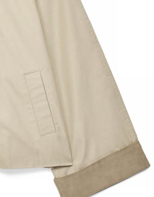 NA-KD trench-coat court à col en velours côtelé beige, 5 de 5
