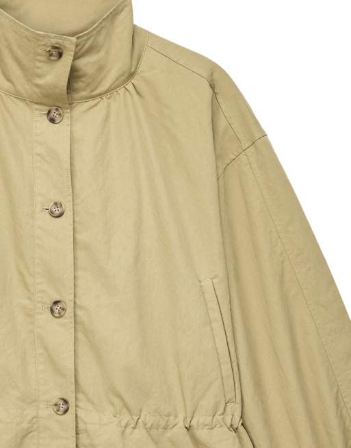 NA-KD Trenchcoat mit Schößchen in Beige, 5 von 5