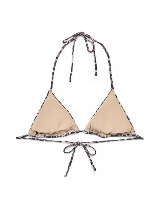 NA-KD Triangle bikini top in leopard, 5 of 5