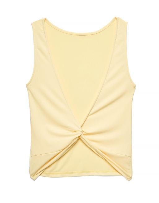 NA-KD Twist back top in yellow, 5 of 5