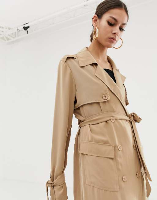 Lightweight beige trench on sale coat