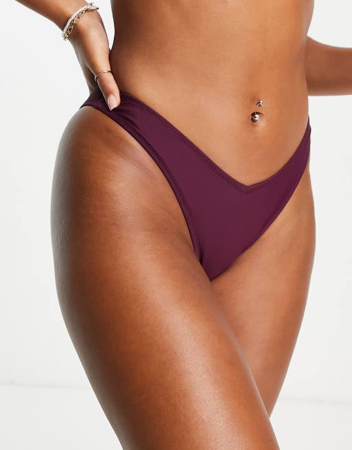 Burgundy bathing hot sale suit bottoms