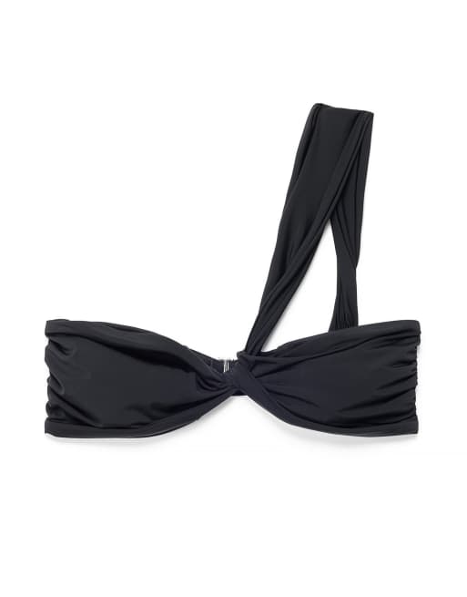 NA-KD – Verdrehtes Bikini-Oberteil in Schwarz, 4 von 5