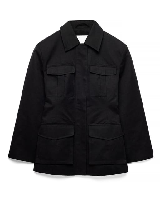 NA-KD veste à détail de poche noire, 4 de 5