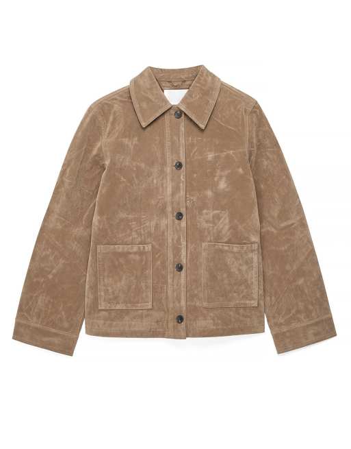 NA-KD veste en daim synthétique avec poche plaquée beige, 5 de 5