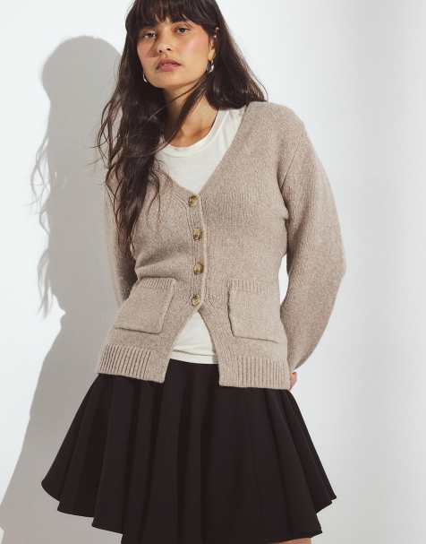 NA-KD Volume low waist mini skirt in black - view 1