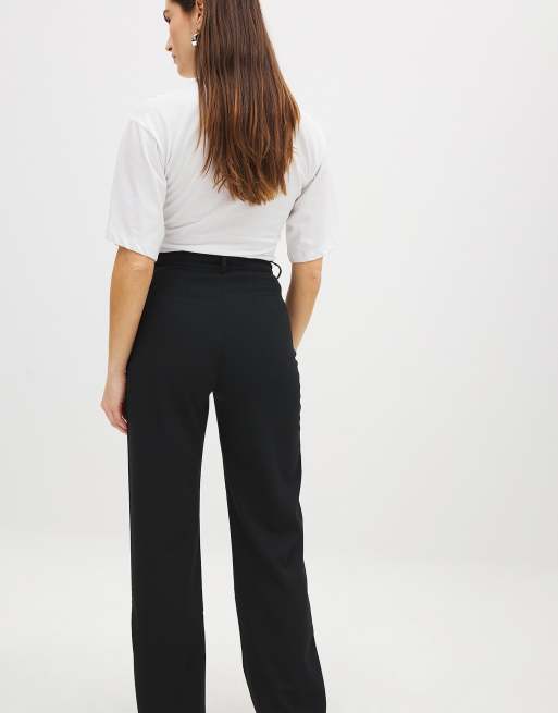 NA-KD – Weite Hose in Schwarz mit hohem Bund, 2 von 5