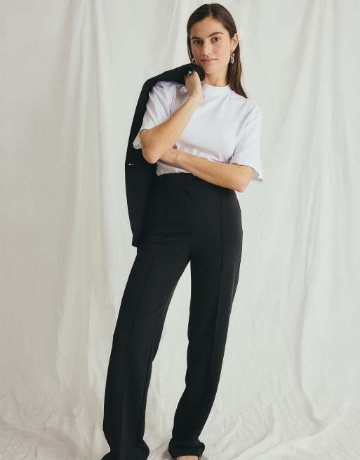 NA-KD – Weite Hose in Schwarz mit hohem Bund, 5 von 5