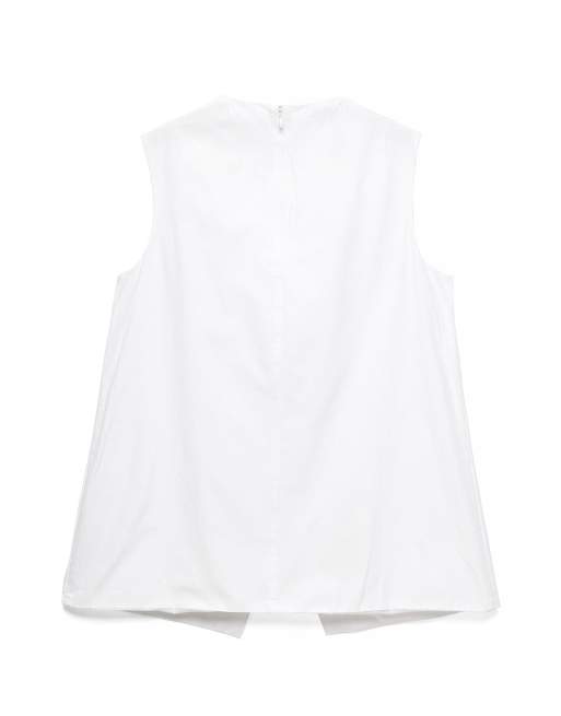 NA-KD x Charlotte Olivia Cotton overlapped detail top in white, 5 of 5
