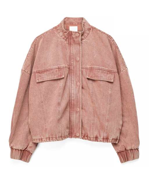 NA-KD x Charlotte Olivia kurze Twill-Jacke in Mauve, 4 von 5