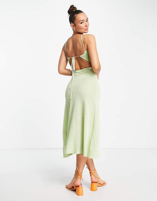 strapless open back dress Greta Sweater Dress – SEROYA main image 0