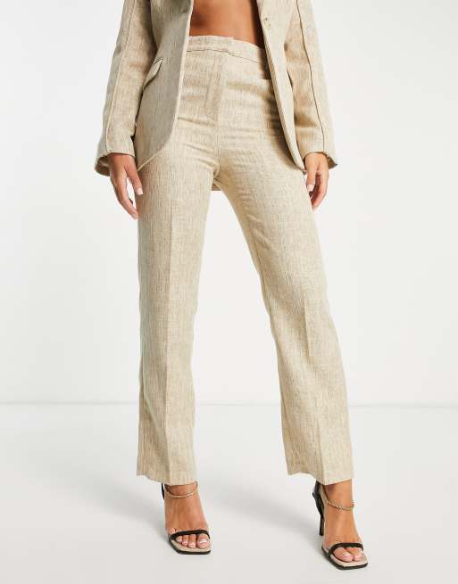 NA-KD x Femmeblk – Beige, figursydda byxor, del av set, 4 av 4
