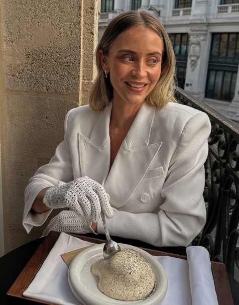 NA-KD x Janni Delér - Blazer long coupe sablier - Blanc - view 1