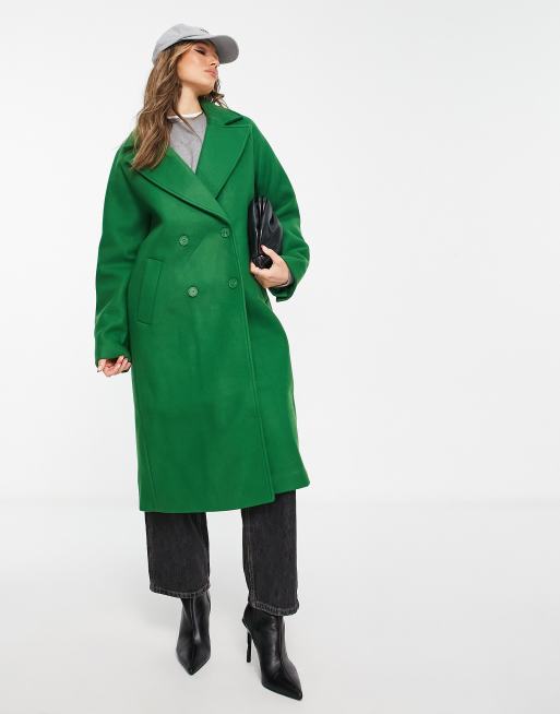 Green sale wool coat