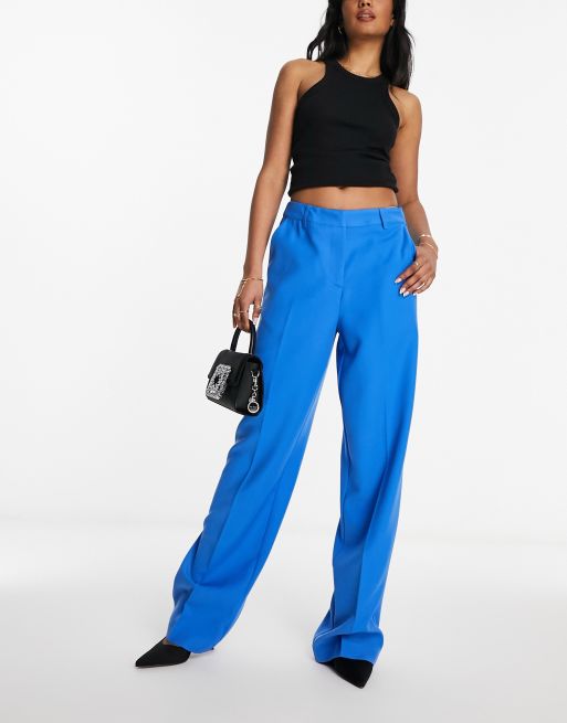 NA-KD x Maddy Nigmatullin - Pantalon d'ensemble droit et ajusté - Bleu