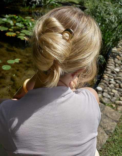 NA-KD x Marie Jedig  2-pack hair pin in gold - GOLD - view 1