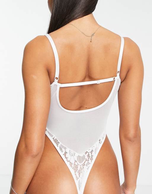NaaNaa - Alt til bruden - Bodystocking i hvid blonde, 4 af 4