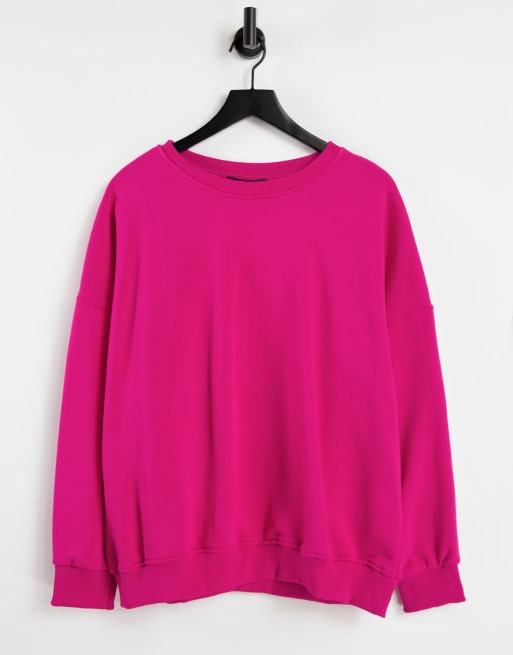 NaaNaa - Felpa oversize fucsia scuro