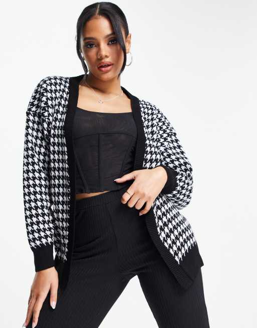 NaaNaa - Gilet souple à motif pied-de-poule