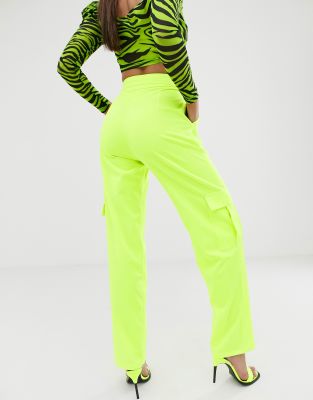 lime green high waisted pants