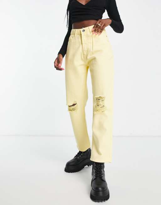 Pastel 2025 yellow jeans