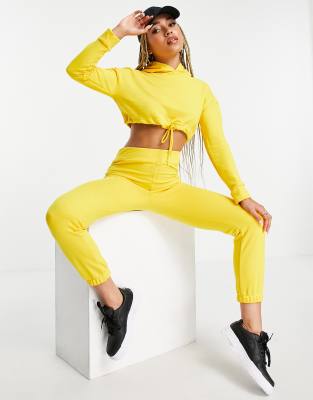 yellow joggers set