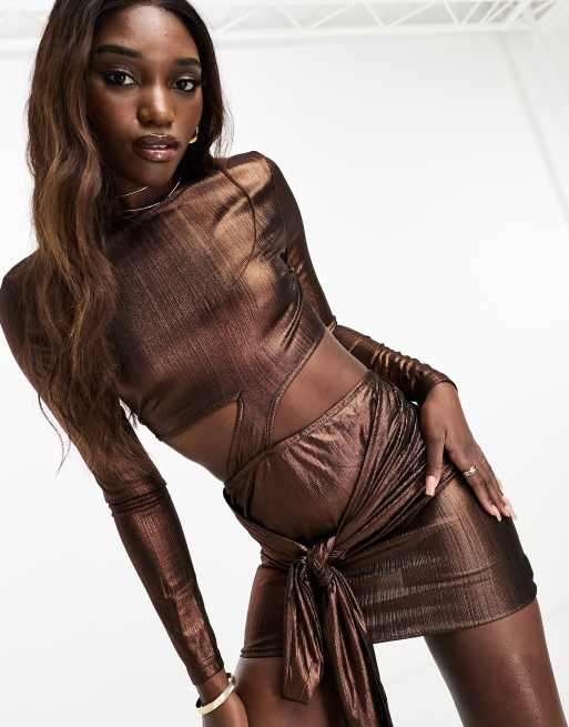 Bronze cheap bodycon dress