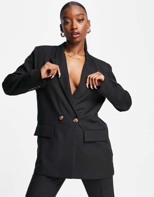 NaaNaa oversized dad blazer in black | ASOS