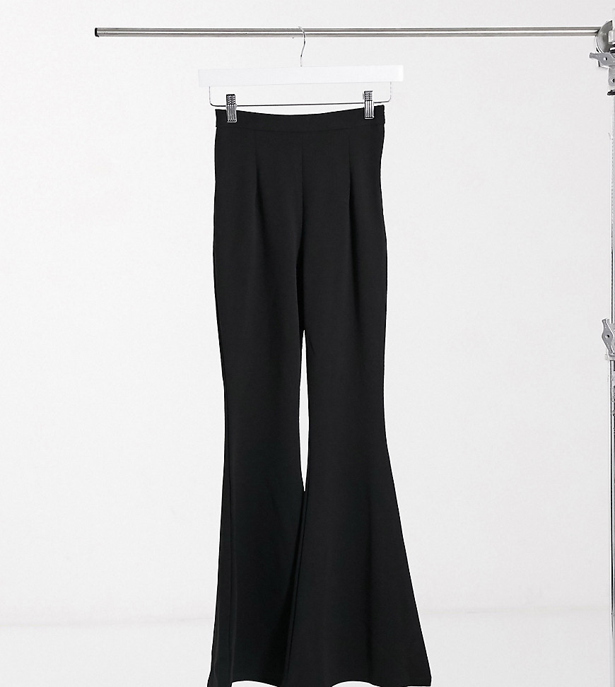 NaaNaa Petite flared trousers in black