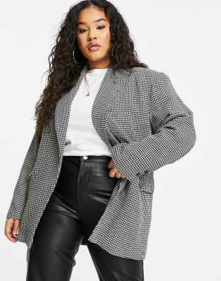 dogtooth jacket plus size