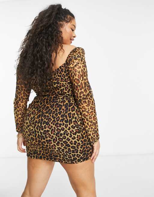 Robe cheap leopard moulante