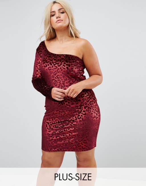 Asos red shop leopard print dress