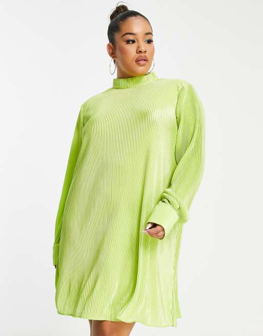 neon green plus size shirt