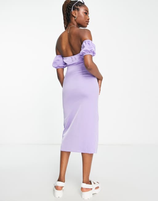 Lilac shop bardot dress