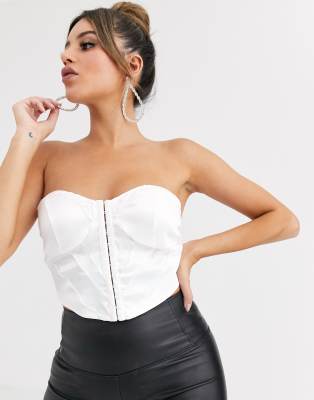 Corset Blanc Satin