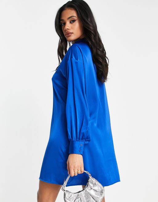 Cobalt blue jersey clearance dress