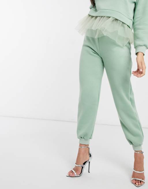 NaaNaa slim jogger co ord in green, 4 of 4