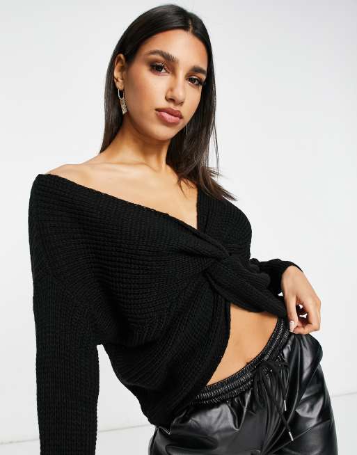 Black twist 2025 front jumper