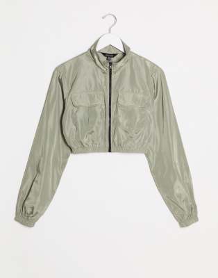 naanaa -  – Utility-Trainingsjacke in Khaki-Grün