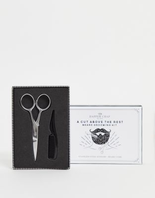 Набор для ухода за бородой Dapper Chap – A Cut Above The Rest-Серебристый