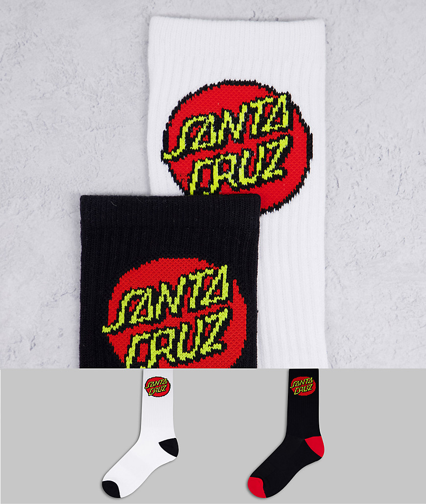 фото Набор из 2 пар разноцветных носков santa cruz classic dot-разноцветный