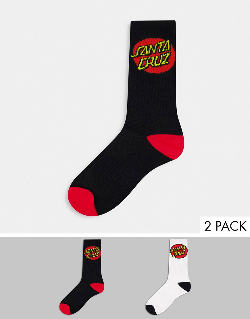 фото Набор из 2 пар разноцветных носков santa cruz classic dot-многоцветный