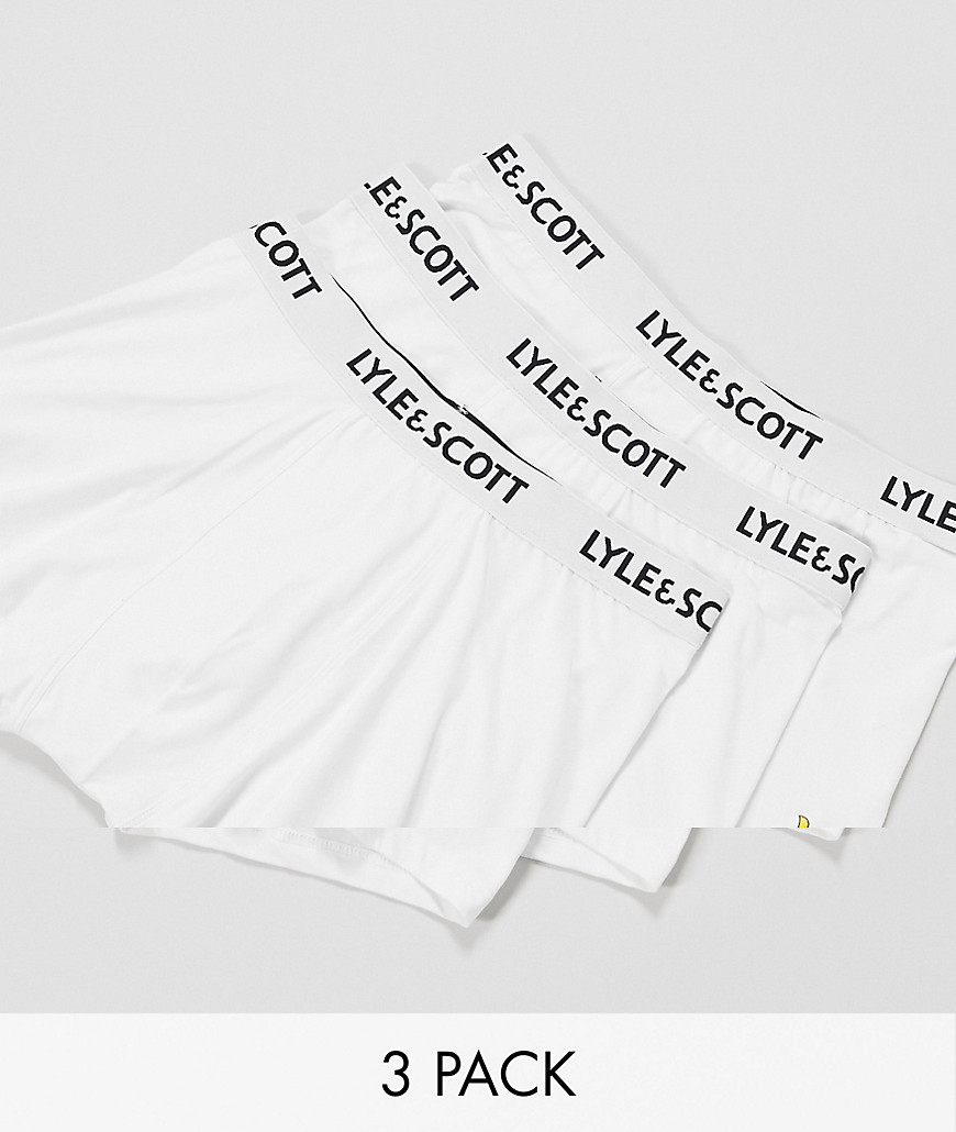 фото Набор из 3 боксеров-брифов белого цвета lyle & scott bodywear-белый