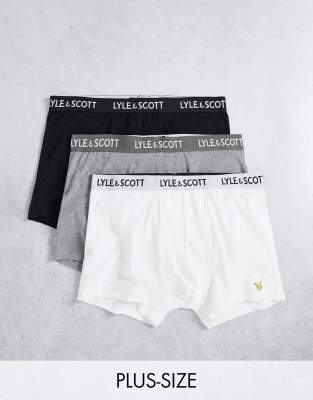 Набор из 3 боксеров-брифов разных цветов Lyle & Scott Plus-Разноцветный