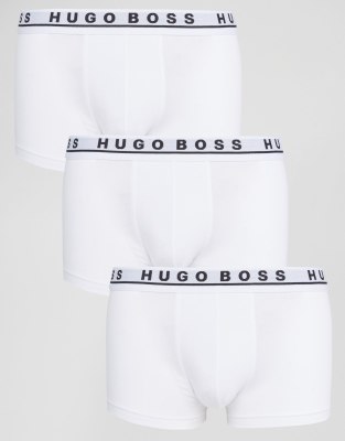 фото Набор из 3-х белых боксеров-брифов boss black by hugo boss-белый boss bodywear